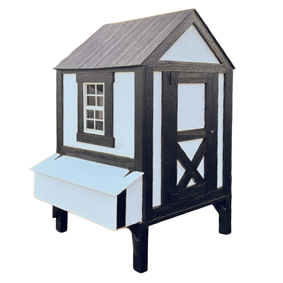 4x4 3-Nest - Wooden Chicken Coop Kit